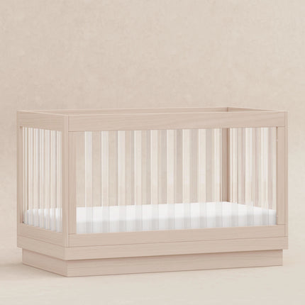 Harlow Acrylic 3-in-1 Convertible Crib with Toddler Bed Conversion Kit