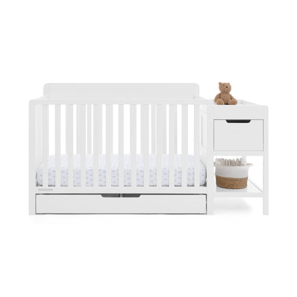 Maya 5-in-1 Convertible Crib and Changer with Storage