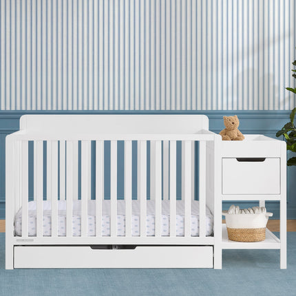 Maya 5-in-1 Convertible Crib and Changer with Storage