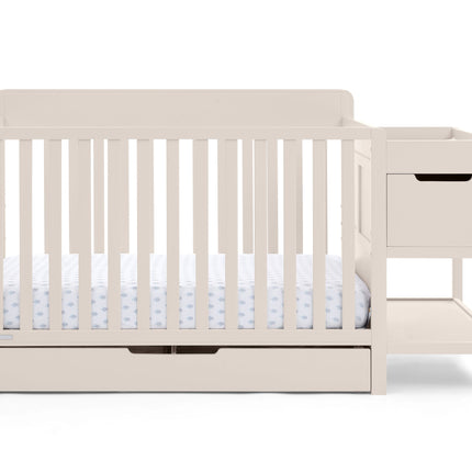 Maya 5-in-1 Convertible Crib and Changer with Storage
