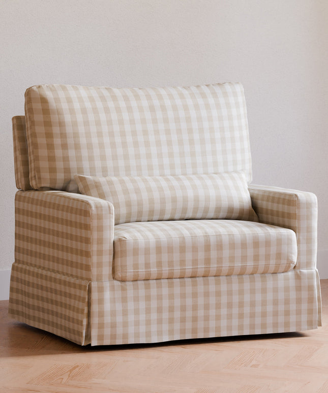 Crawford Pillowback Chair and a Half Comfort Swivel Glider