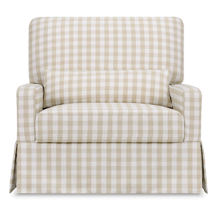 Crawford Pillowback Chair and a Half Comfort Swivel Glider