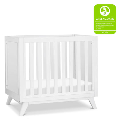 Otto 3-in-1 Convertible Mini Crib with 4" Mattress