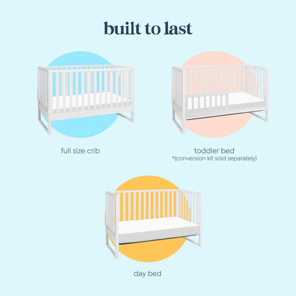 Hunter 3-in-1 Convertible Crib