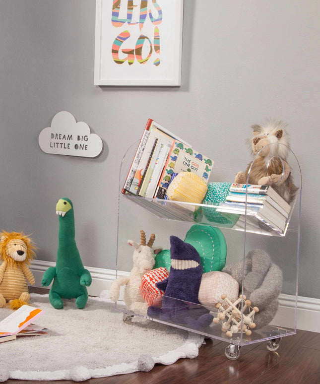 Presto Acrylic Bookcase and Cart