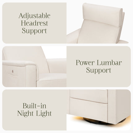 Willa Deluxe Power Recliner and Swivel Glider with Heat and Massage