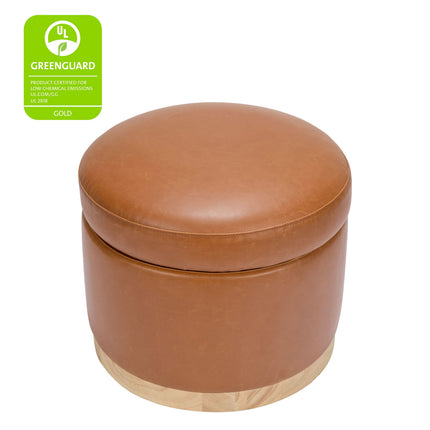 Naka Storage Ottoman in Vegan Leather