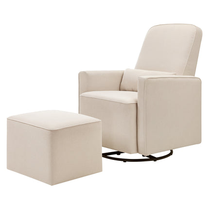 Olive Glider and Ottoman