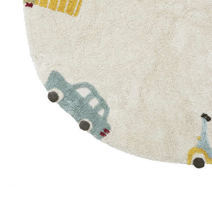 Wheels Washable Rug