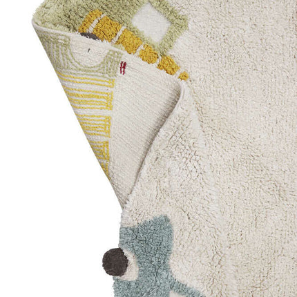 Wheels Washable Rug