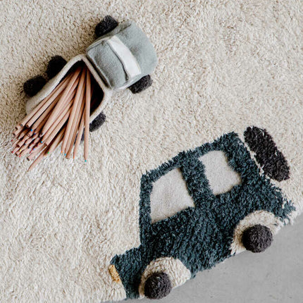 Wheels Washable Rug