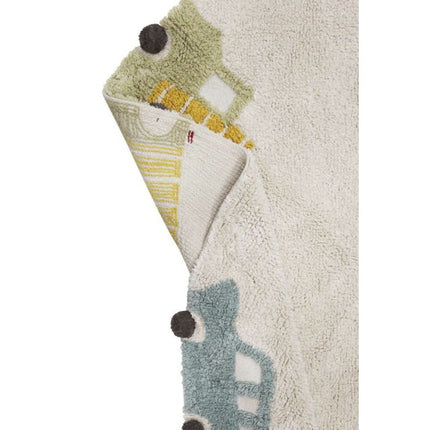 Wheels Washable Rug