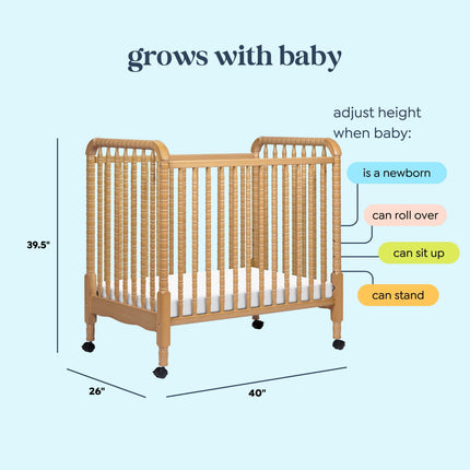 Jenny Lind 3-in-1 Convertible Mini Crib