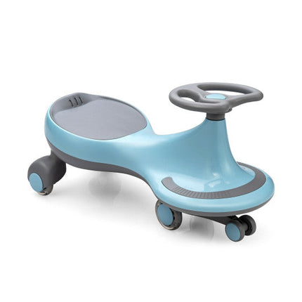 Wiggle Car Ride-on Toy With Flashing Wheels-Blue