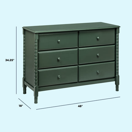 Jenny Lind Spindle 6-Drawer Dresser