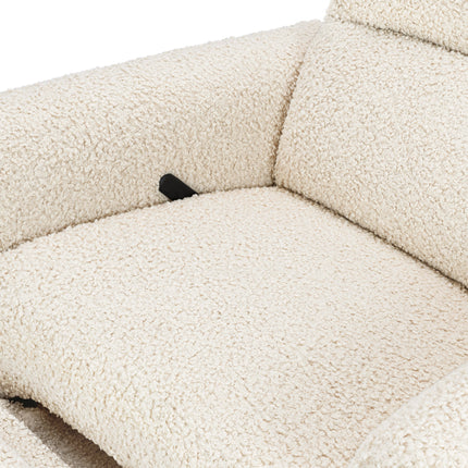 Rainbow Recliner and Swivel Glider in Teddy Loop