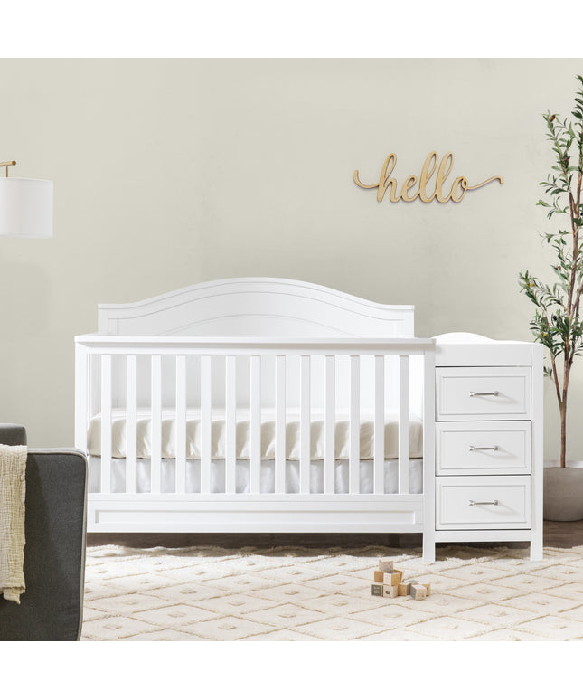 Charlie 4-in-1 Convertible Crib and Changer Combo