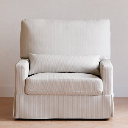 Crawford Pillowback Chair and a Half Comfort Swivel Glider