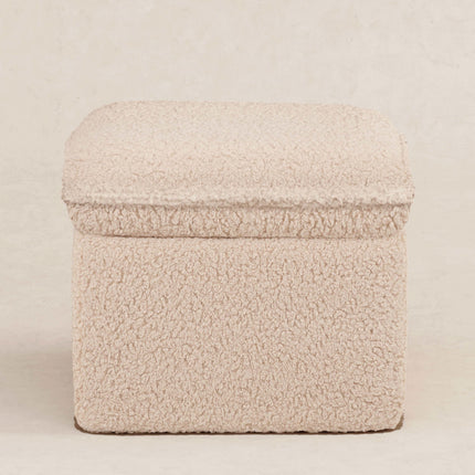 Cali Storage Ottoman in Shearling