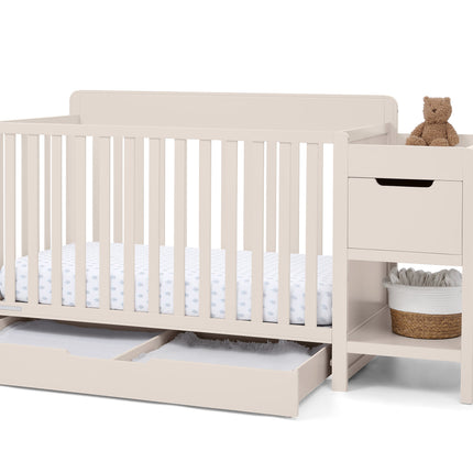 Maya 5-in-1 Convertible Crib and Changer with Storage