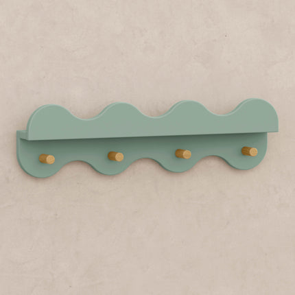 Lido Wave Bookshelf with Hooks