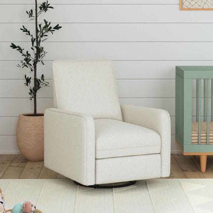 Penny Recliner and Swivel Glider | Ivory Boucle Fabric