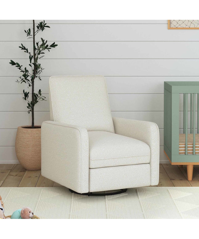 Penny Recliner and Swivel Glider | Ivory Boucle Fabric