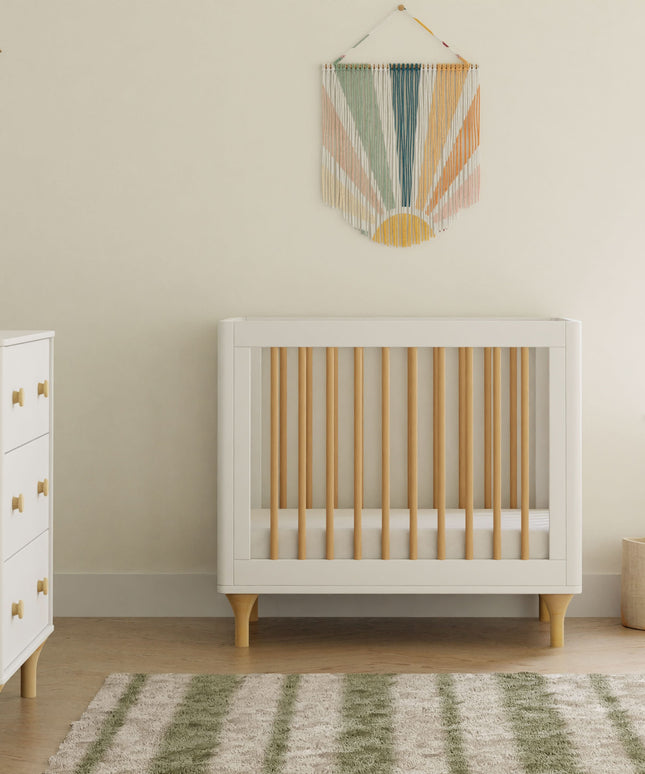 Lolly 4-in-1 Convertible Mini Crib with Toddler Bed Conversion Kit