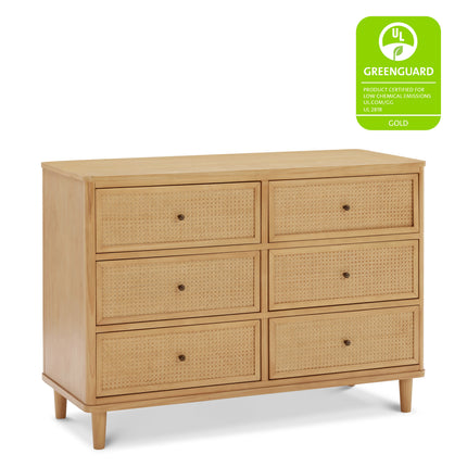 Marin with Cane 6 Drawer Assembled Dresser