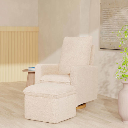 Cali Storage Ottoman in Shearling