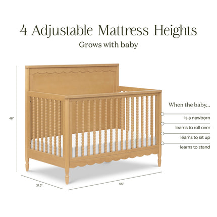 Ambrosia 4-in-1 Convertible Crib