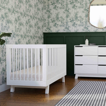 Hudson 3-in-1 Convertible Crib with Toddler Bed Conversion Kit