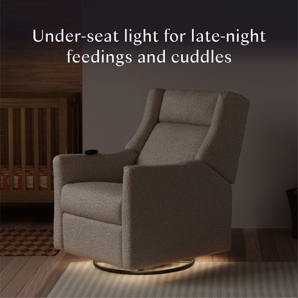 Kiwi Deluxe Power Recliner and Swivel Glider with Heat and Massage