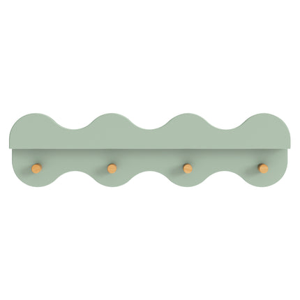 Lido Wave Bookshelf with Hooks