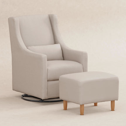 Toco Swivel Glider and Ottoman in Eco-Performance Fabric | Water Repellent & Stain Resistant