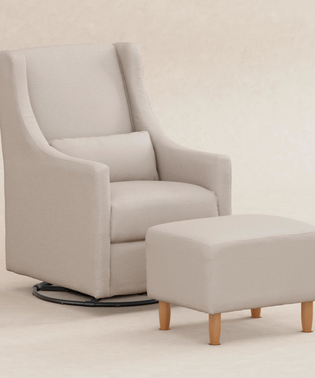 Toco Swivel Glider and Ottoman in Eco-Performance Fabric | Water Repellent & Stain Resistant