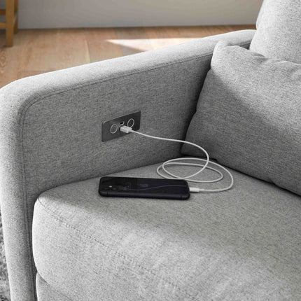 Sigi Electronic Recliner and Glider with USB Port