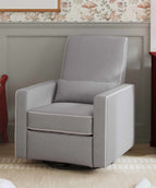Grey with Cream Piping