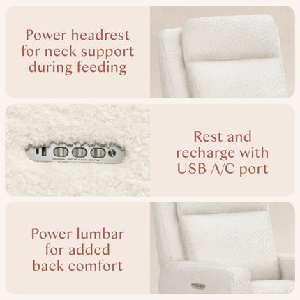 Sigi Pro Power Recliner and Swivel Glider with Power Adjustable Headrest and Lumbar Support